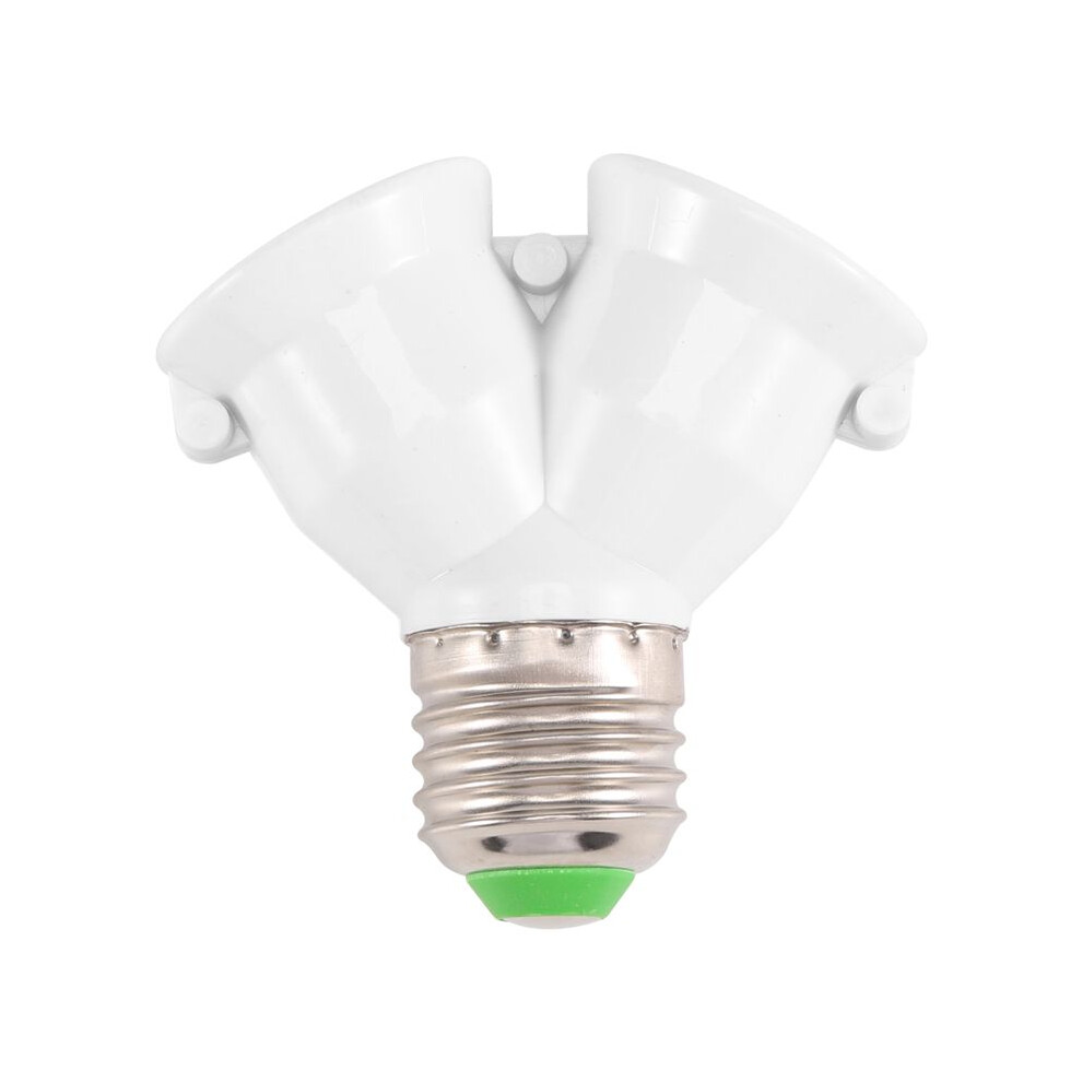E27 1 To 2 E27 Led Lamp Bulb Adapter Converter Split Splitter Base Socket Light 4713634489580