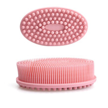 3-Pack Silikon Kroppsskrubb Exfolierande Kroppsskrubb Mjuk Silikon Loofah Kroppsskrubber Massagebad Schampoborste
