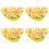 4St Vegetarische Pannenkoek Model PVC Realistisch Multikleur Decor 7