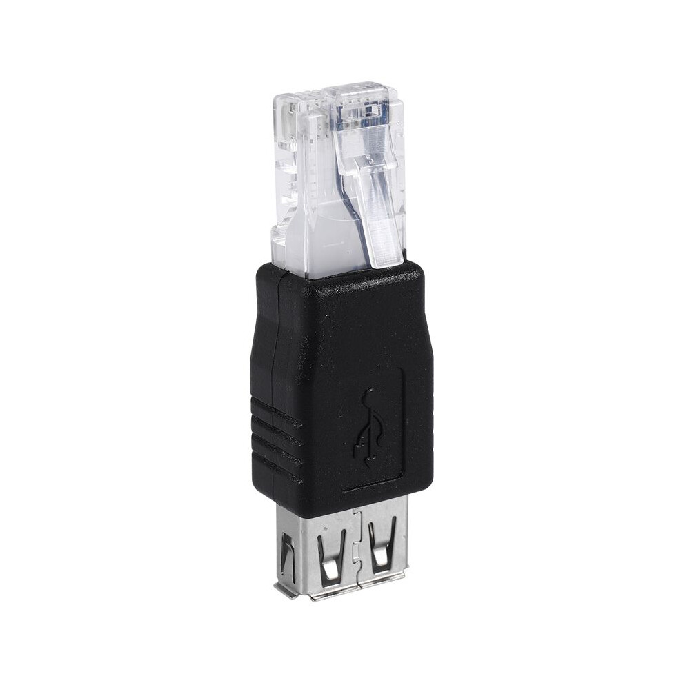 Female Usb A To Male Ethernet Rj45 Plug Adapter New 4713580622215