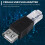 USB A Buchse auf Stecker Ethernet RJ45 Stecker-Adapter Neu 1