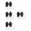 4Sets Piercing Accessoires Kit Roestvrij Staal Voor Feest 8