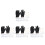 4Sets Piercing Accessoires Kit Roestvrij Staal Voor Feest 2