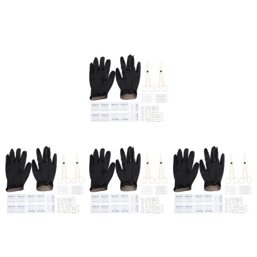 4Sets Piercing Accessoires Kit Roestvrij Staal Voor Feest 1