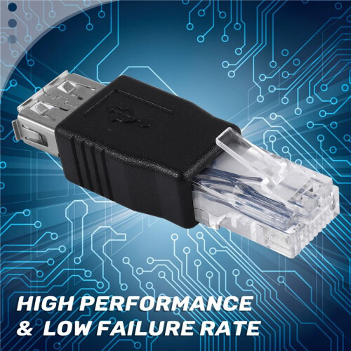 Adaptador de USB A Hembra a Conector Ethernet RJ45 Macho 2