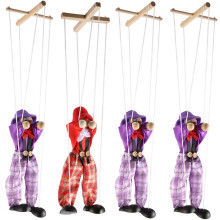 Packs Clown Marionet Speelgoed Creatieve Pull String Marionet Kid Speelgoed voor Ouder Kind Interactief Speelgoed Kinderen Beste Cadeau
