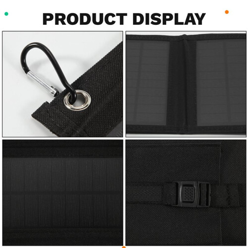 Foldable Solar Panel Solar Cell with USB Output Solar Charger for Camping Cell Phone Tablet Devices Power Bank B 1