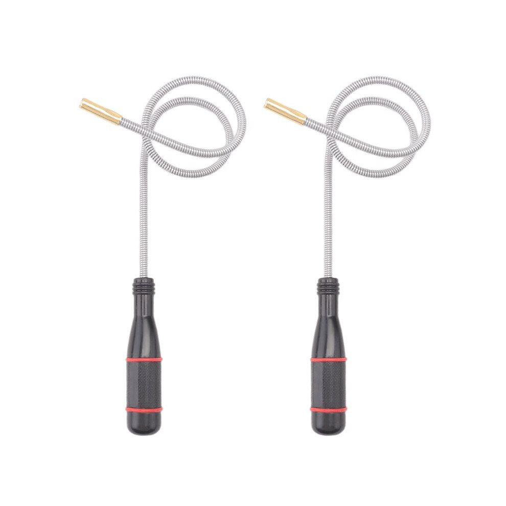 2Pcs Flexible Magnetic Pickup Tool, 23.6Inch Long Flexible Bend-It Magnet Snake Pickup, Bendable Magnetic Pickup 2Lb 4711580884633