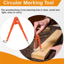 Carpenter Precision Pencil Compasses Large Diameter Adjustable Dividers Marking and Scribing Compass for Woodworking S