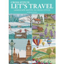 Cross Stitch Lets Travel by Durene Jones Paperback Book