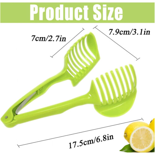 Durable ABS Lemon Slicer with Ergonomic Grip for Precision Citrus Cutting, 1Pc 2