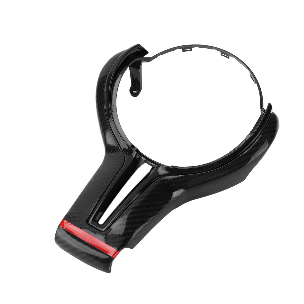 Carbon Fiber Steering Wheel Trim Dur Scratch Resistant Fashionable Lightweight Corrosion Resistant Easy To Install Never Fade Dustproof For Bmw M 9190834347585