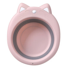 2Stk Faltbares Waschbecken Baby Karikatur Pink