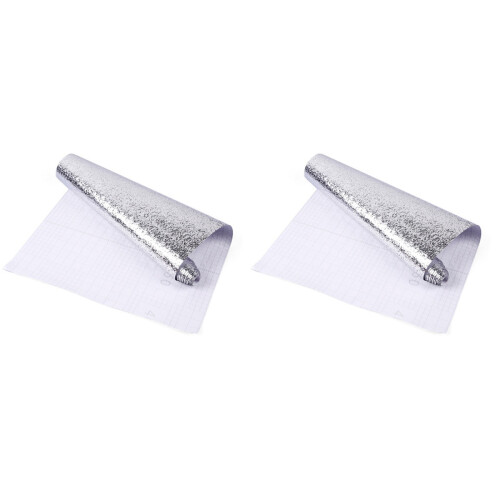 2Stk Silbernes Alufolie Papier - Und Für 1