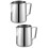 2Stk Kaffeetopf Silber Pull Flower Milchbecher Für 7