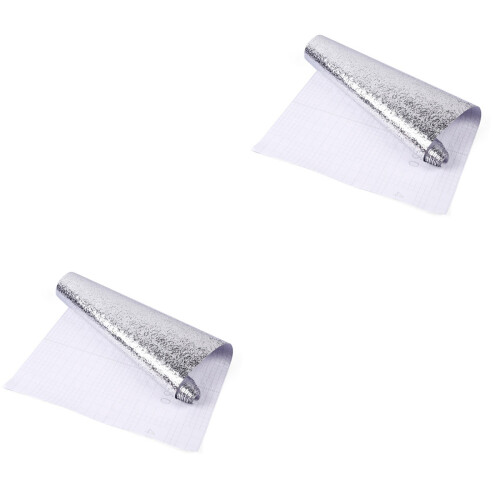 2Stk Silbernes Alufolie Papier - Und Für 2