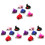 36Pièces Clips Party Chapeaux Multicolores Pour Filles Mode 3