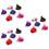 36Pièces Clips Party Chapeaux Multicolores Pour Filles Mode 8