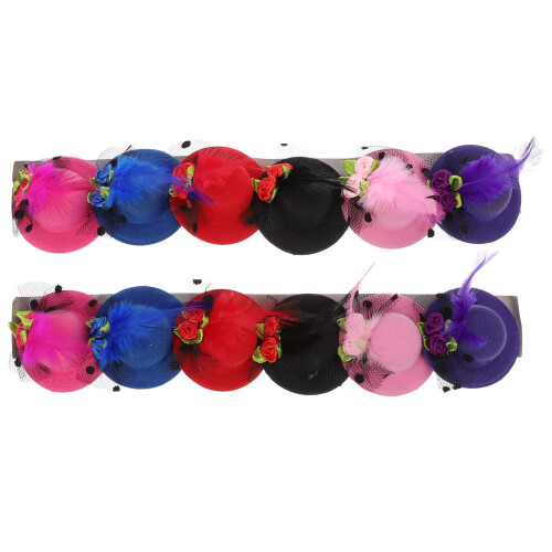 36Pièces Clips Party Chapeaux Multicolores Pour Filles Mode 1