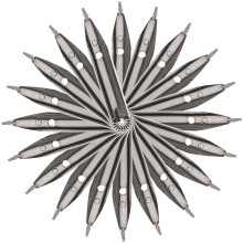 80Stk Kalligraphie-Federn Metall Silber - Für Füller