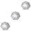 3Stk Hands-Free Angel Silber Oxford Wind- Und 5