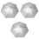 3Stk Hands-Free Angel Silber Oxford Wind- Und 3