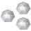 3Stk Hands-Free Angel Silber Oxford Wind- Und 6