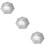 3Stk Hands-Free Angel Silber Oxford Wind- Und 9