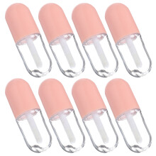 24Stk Mini Lippenbalsam Behälter Pink Lippenöl Für Makeup DIY