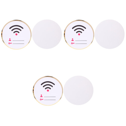 3Stk Acryl WiFi Mit Passwort Hotel Büro Elegant 2