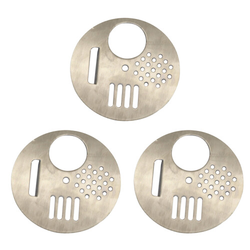 12Pièces Accessoire Ruche Argent Métallique Rotation Entrée Ventilée