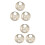 12Pièces Accessoire Ruche Argent Métallique Rotation Entrée Ventilée 7