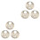 12Pièces Accessoire Ruche Argent Métallique Rotation Entrée Ventilée 3