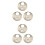 12Pièces Accessoire Ruche Argent Métallique Rotation Entrée Ventilée 5