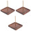 3Pièces Support En Bois Marron Pour Fil À Broder 3