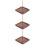 3Pièces Support En Bois Marron Pour Fil À Broder 8