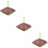 3Pièces Support En Bois Marron Pour Fil À Broder 9