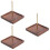 3Pièces Support En Bois Marron Pour Fil À Broder 7