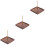 3Pièces Support En Bois Marron Pour Fil À Broder 5