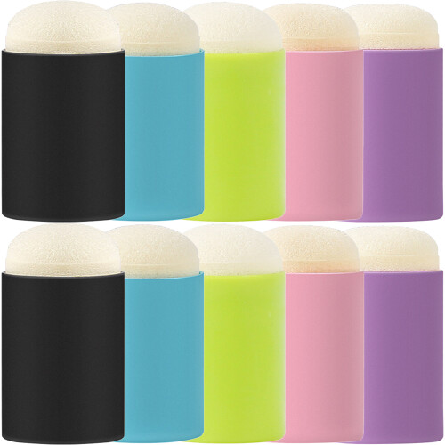 40Pièces Accessoires Éponge Doigt Peinture Pour