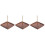 3Pièces Support En Bois Marron Pour Fil À Broder 4