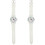 2Pièces Blancs Bracelet Ajustable Décoratif Confortable 2