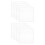 40Pièces Transfert Broderie Hydrosoluble Blanches Pour Tissus 1