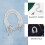 100Pièces Corde Élastique Blanche, Souple Résistante Pour 8