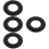 4Pièces Silencieux Saxophone Silicone Durable Et Noir 9