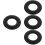 4Pièces Silencieux Saxophone Silicone Durable Et Noir 8