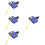 4Pièces Cowbells Percussion Violet Solide Et Réglable Pour Batterie 9