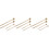 6Paires Baguettes Percussion Bois Bois Beige Usage Polyvalent 6