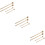 6Paires Baguettes Percussion Bois Bois Beige Usage Polyvalent 11