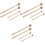 6Paires Baguettes Percussion Bois Bois Beige Usage Polyvalent 5
